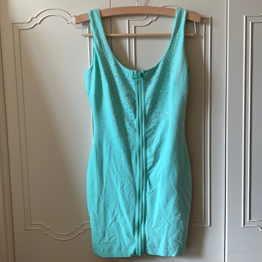 Bebe Mint Low Back Dress